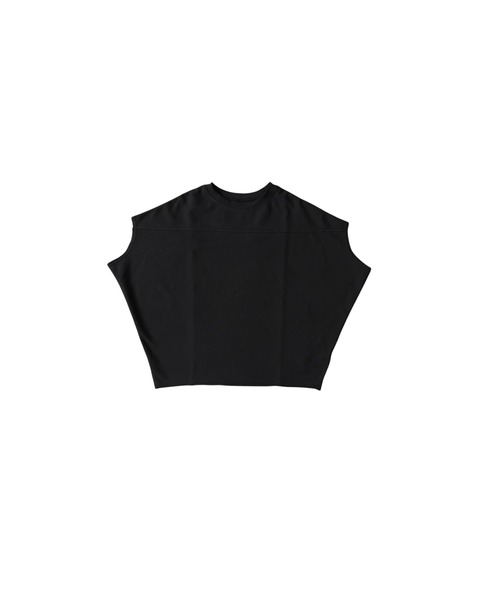 antiqua(アンティカ)の「綿100 半袖 無地 クルーネック カットソー(Tシャツ/カットソー・レディース・ブルー/アイボリー/スミクロ/ブラック・ONESIZE)」の18枚目の写真