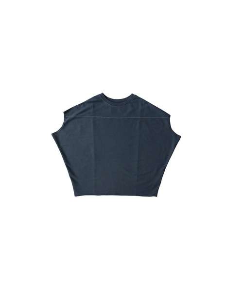 antiqua(アンティカ)の「綿100 半袖 無地 クルーネック カットソー(Tシャツ/カットソー・レディース・ブルー/アイボリー/スミクロ/ブラック・ONESIZE)」の20枚目の写真