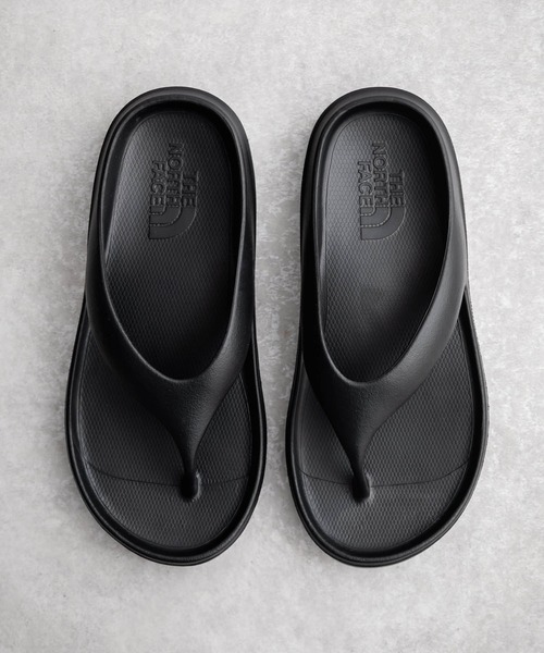 新品未使用 CAMPER トングサンダル 38 black THE NORTH FACE ザ・ノースフェイス CAMPER'S FLIP 厚底トングサンダル