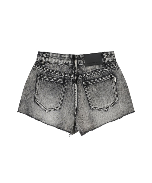 ORDINARY HOLIDAY（オーディナリー ホリデー）の「CUT-OUT FRINGE DENIM SHORTS [BLACK]（その他パンツ・レディース・その他・SMALL/MEDIUM）」の2枚目の写真