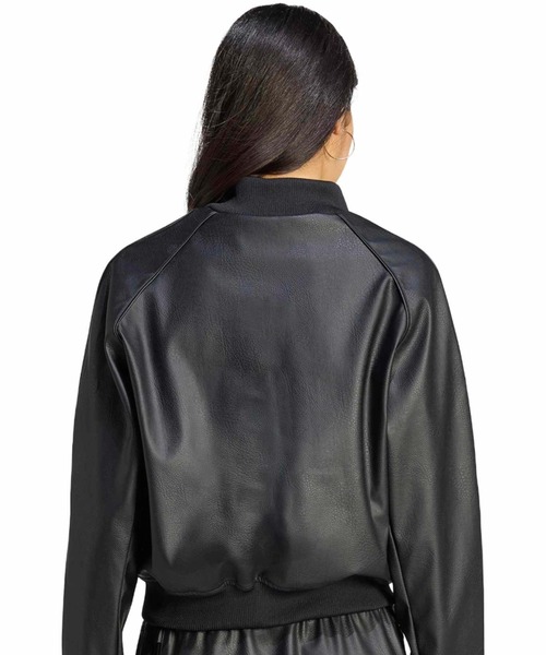 adidas(アディダス)の「adidas PLEATHER SST TRACKTOP / アディダス プレザー SST トラックトップ(ブルゾン・レディース・ブラック・S/M/L)」の9枚目の写真