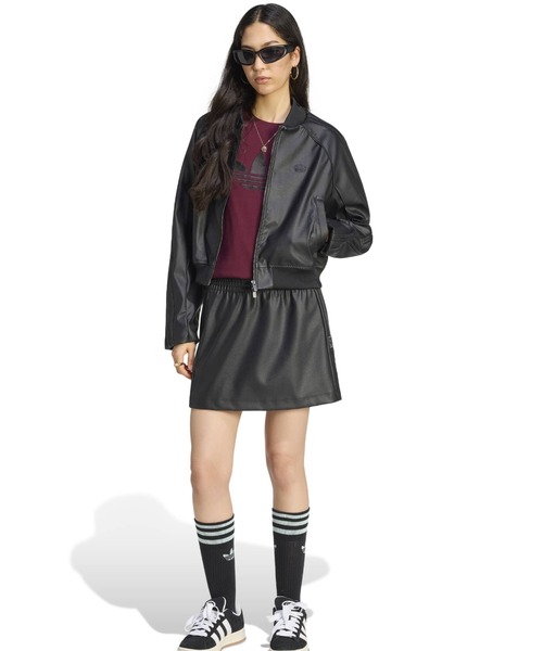 adidas(アディダス)の「adidas PLEATHER SST TRACKTOP / アディダス プレザー SST トラックトップ(ブルゾン・レディース・ブラック・S/M/L)」の10枚目の写真