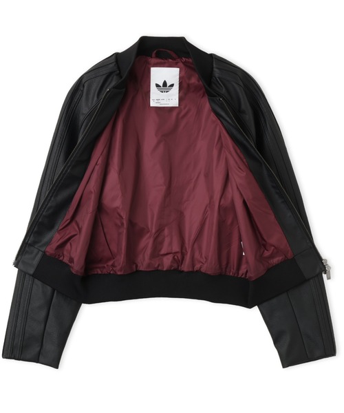 adidas(アディダス)の「adidas PLEATHER SST TRACKTOP / アディダス プレザー SST トラックトップ(ブルゾン・レディース・ブラック・S/M/L)」の6枚目の写真