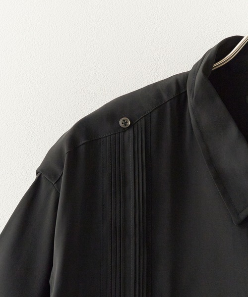 DAN RIVER（ダンリバー ）の「DAN RIVER/ダンリバー CUBA SHIRT キューバシャツ 半袖 ポケットデザイン ピンタック とろみシャツ メンズ 速乾 防シワ イージーケア 秋 秋服 2026年秋冬（シャツ/ブラウス・メンズ・ブラック/カーキ・M/L）」の6枚目の写真