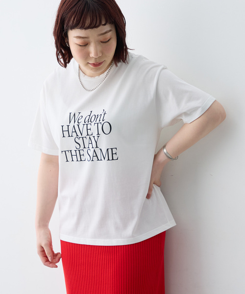 anyfee(エニフィー)の「【anyfee/大きいサイズ】選べる2柄・多機能プリント半袖Tシャツ《接触冷感・遮熱機能》(Tシャツ/カットソー・レディース・チャコール/オフホワイト/ホワイト/ダークグレー・LL/5L/3L/4L)」の7枚目の写真