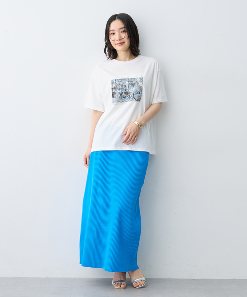 anyfee(エニフィー)の「【anyfee/大きいサイズ】選べる2柄・多機能プリント半袖Tシャツ《接触冷感・遮熱機能》(Tシャツ/カットソー・レディース・チャコール/オフホワイト/ホワイト/ダークグレー・LL/5L/3L/4L)」の15枚目の写真