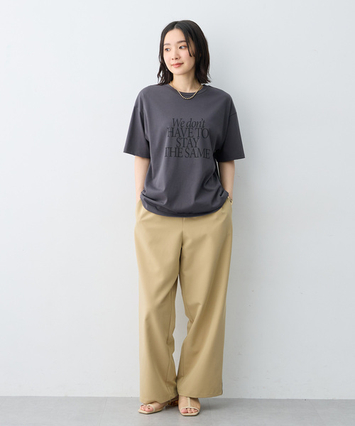 anyfee(エニフィー)の「【anyfee/大きいサイズ】選べる2柄・多機能プリント半袖Tシャツ《接触冷感・遮熱機能》(Tシャツ/カットソー・レディース・チャコール/オフホワイト/ホワイト/ダークグレー・LL/5L/3L/4L)」の20枚目の写真