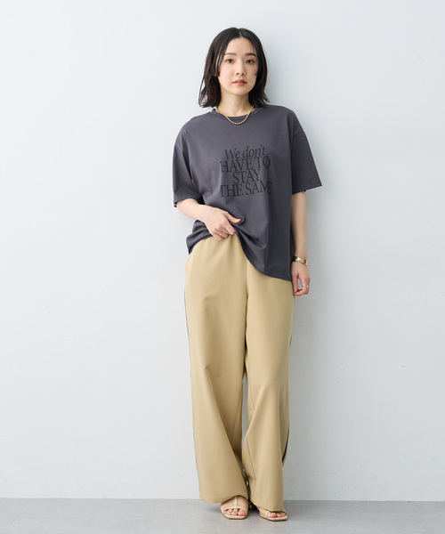 anyfee(エニフィー)の「【anyfee/大きいサイズ】選べる2柄・多機能プリント半袖Tシャツ《接触冷感・遮熱機能》(Tシャツ/カットソー・レディース・チャコール/オフホワイト/ホワイト/ダークグレー・LL/5L/3L/4L)」の21枚目の写真