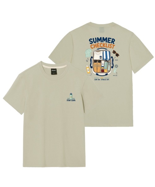 OKSTAR(オクスター)の「サマーキットバックプリンティンググラフィック半袖Tシャツ(Tシャツ/カットソー・レディース・クリーム/ホワイト/ライトベージュ/ブラック/ライトグレー・4XL/SMALL/MEDIUM/LARGE/X-LARGE/2XL/3XL)」の5枚目の写真