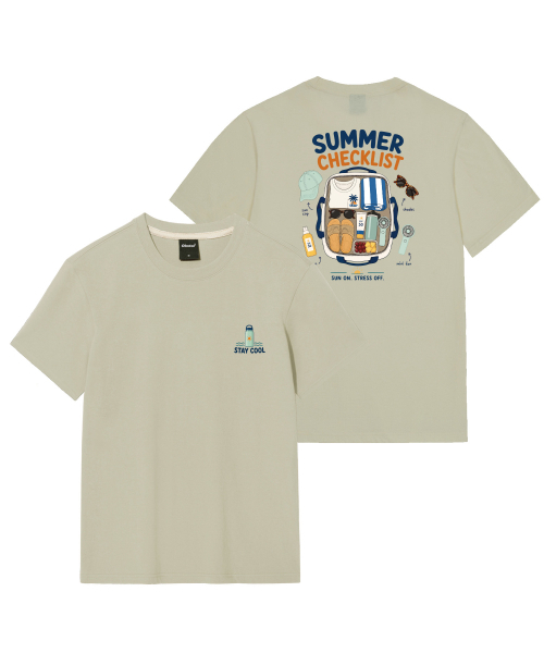 OKSTAR(オクスター)の「サマーキットバックプリンティンググラフィック半袖Tシャツ(Tシャツ/カットソー・レディース・クリーム/ホワイト/ライトベージュ/ブラック/ライトグレー・4XL/SMALL/MEDIUM/LARGE/X-LARGE/2XL/3XL)」の7枚目の写真