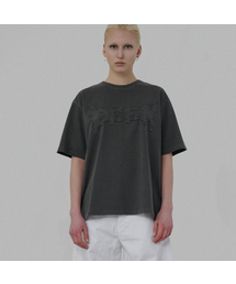 DEER アプリケピグメントTシャツ (チャコール)