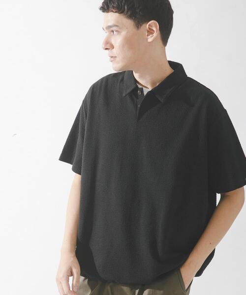 URBAN RESEARCH Sonny Label(アーバンリサーチサニーレーベル)の「カットシアサッカー襟付きプルオーバー(Tシャツ/カットソー・メンズ・ネイビー/ブラック・MEDIUM/LARGE)」の19枚目の写真