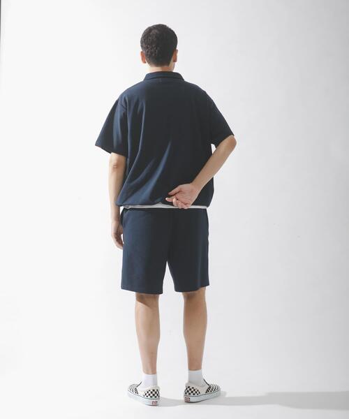 URBAN RESEARCH Sonny Label(アーバンリサーチサニーレーベル)の「カットシアサッカー襟付きプルオーバー(Tシャツ/カットソー・メンズ・ネイビー/ブラック・MEDIUM/LARGE)」の9枚目の写真