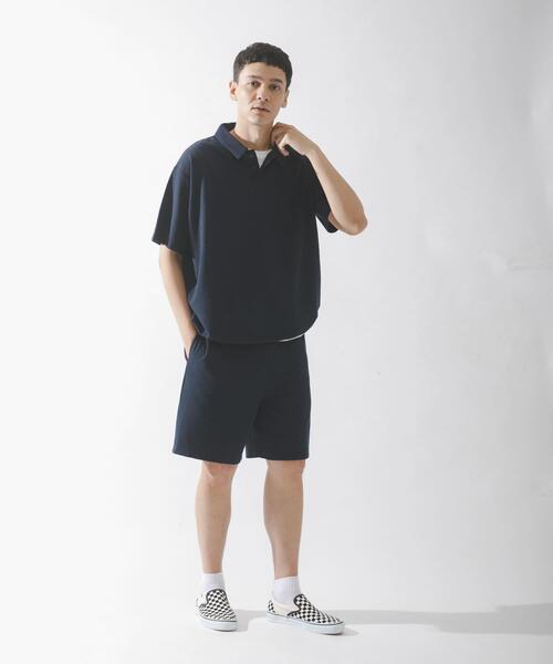 URBAN RESEARCH Sonny Label(アーバンリサーチサニーレーベル)の「カットシアサッカー襟付きプルオーバー(Tシャツ/カットソー・メンズ・ネイビー/ブラック・MEDIUM/LARGE)」の11枚目の写真