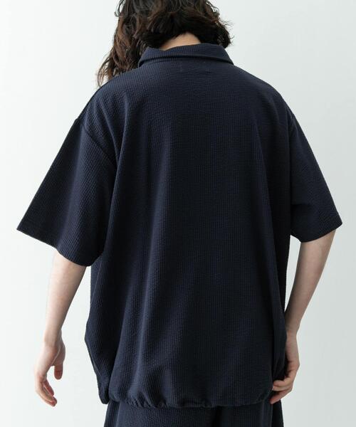 URBAN RESEARCH Sonny Label(アーバンリサーチサニーレーベル)の「カットシアサッカー襟付きプルオーバー(Tシャツ/カットソー・メンズ・ネイビー/ブラック・MEDIUM/LARGE)」の14枚目の写真