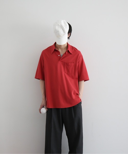 KAIKO(カイコー)の「KAIKO Tomorrow ss polo shirt(ポロシャツ・メンズ・レッド/ブルー・1/2)」の16枚目の写真