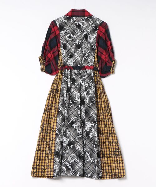 Vivienne Westwood（ヴィヴィアンウエストウッド）の「Littie Cities Checkﾜﾝﾋﾟｰｽ（ワンピース・レディース・ブルー系その他/ブラック系その他・FREE）」の3枚目の写真