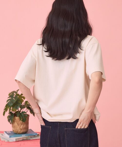 PENNEYS(ぺニーズ)の「【PENNEY'S】アソートロゴTシャツ(Tシャツ/カットソー・レディース・サックスブルー/アイボリー・FREE)」の6枚目の写真