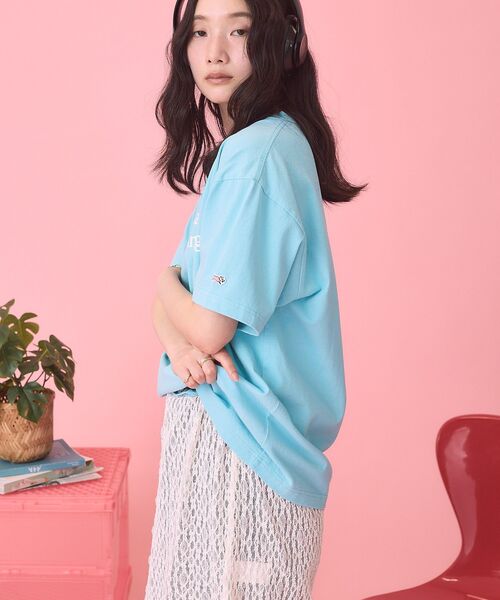 PENNEYS(ぺニーズ)の「【PENNEY'S】アソートロゴTシャツ(Tシャツ/カットソー・レディース・サックスブルー/アイボリー・FREE)」の14枚目の写真