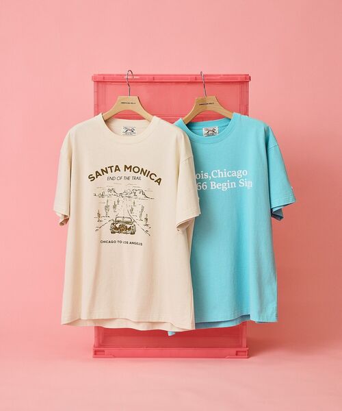 PENNEYS(ぺニーズ)の「【PENNEY'S】アソートロゴTシャツ(Tシャツ/カットソー・レディース・サックスブルー/アイボリー・FREE)」の21枚目の写真