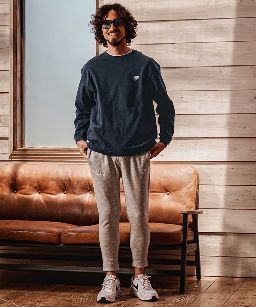 1minute 1second(ワンミニットワンセカンド)の「mlt5753-10oz heart patch long sleeve cut sew ロングスリーブカットソー(1M26A280)(Tシャツ/カットソー・メンズ・ネイビー/ブラック/ホワイト・M/L/XL)」の14枚目の写真