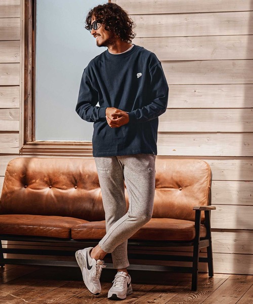1minute 1second(ワンミニットワンセカンド)の「mlt5753-10oz heart patch long sleeve cut sew ロングスリーブカットソー(1M26A280)(Tシャツ/カットソー・メンズ・ネイビー/ブラック/ホワイト・M/L/XL)」の15枚目の写真