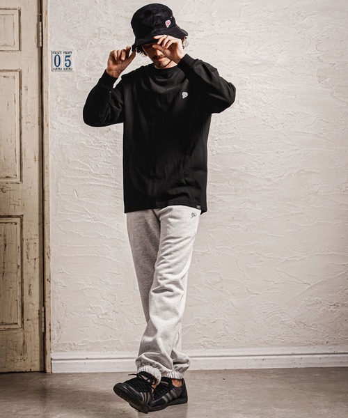 1minute 1second(ワンミニットワンセカンド)の「mlt5753-10oz heart patch long sleeve cut sew ロングスリーブカットソー(1M26A280)(Tシャツ/カットソー・メンズ・ネイビー/ブラック/ホワイト・M/L/XL)」の5枚目の写真