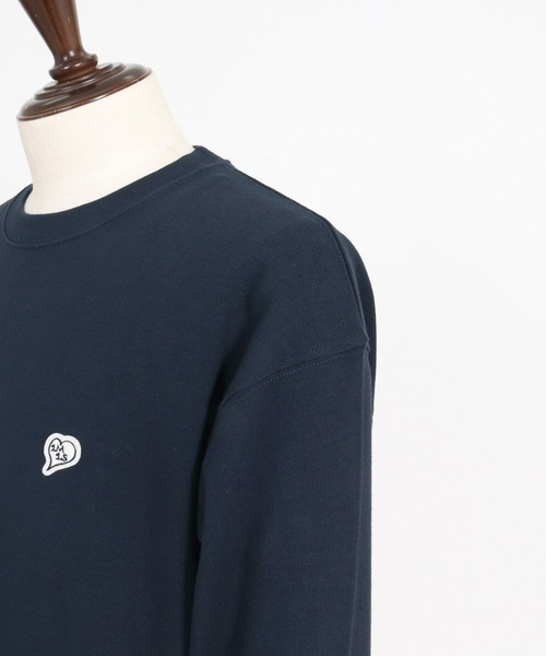 1minute 1second(ワンミニットワンセカンド)の「mlt5753-10oz heart patch long sleeve cut sew ロングスリーブカットソー(1M26A280)(Tシャツ/カットソー・メンズ・ネイビー/ブラック/ホワイト・M/L/XL)」の22枚目の写真