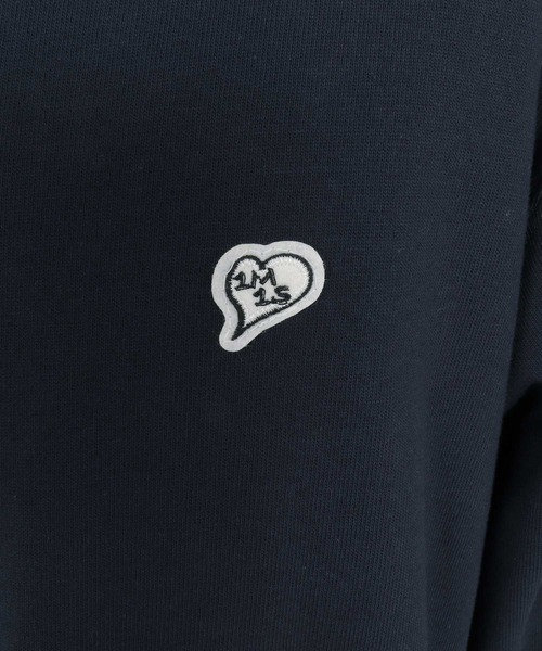 1minute 1second(ワンミニットワンセカンド)の「mlt5753-10oz heart patch long sleeve cut sew ロングスリーブカットソー(1M26A280)(Tシャツ/カットソー・メンズ・ネイビー/ブラック/ホワイト・M/L/XL)」の17枚目の写真