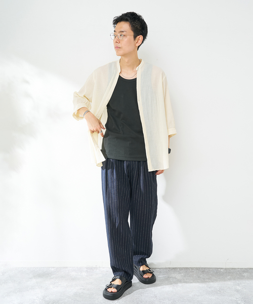 B.C STOCK(ベーセーストック)の「ANTS & ELEPHANTS / アンツアンドエレファンツ テレコタンク(タンクトップ・メンズ・チャコールグレー/ホワイト/ブラック・LARGE/MEDIUM)」の4枚目の写真