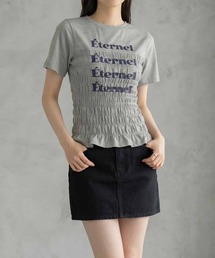 シャーリングロゴTシャツ