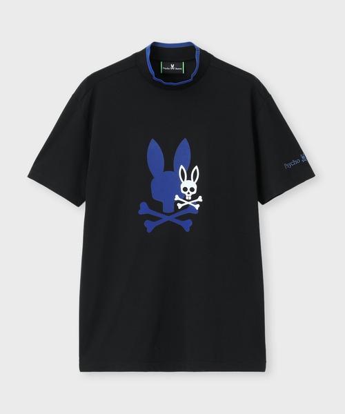 Psycho Bunny（サイコバニー）の「[GOLF]吸水速乾 フロッキープリント モックネックTシャツ（Tシャツ/カットソー・メンズ・ライトグレー/ブルー/ブラック・LARGE/MEDIUM/X-LARGE）」の7枚目の写真