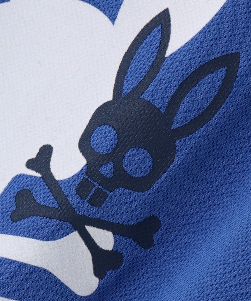 Psycho Bunny（サイコバニー）の「[GOLF]吸水速乾 フロッキープリント モックネックTシャツ（Tシャツ/カットソー・メンズ・ライトグレー/ブルー/ブラック・LARGE/MEDIUM/X-LARGE）」の21枚目の写真