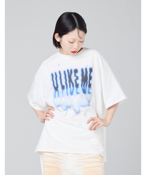 Little sunny bite(リトルサニーバイト)の「【8】【it】【Little Sunny Bite】big tee(Tシャツ/カットソー・レディース・ブラック/ホワイト/ピンク・SMALL/MEDIUM)」の1枚目の写真