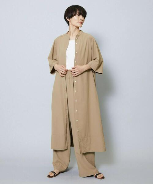 MOGA(モガ)の「ブロードエアフローハーフスリーブシャツワンピース(ワンピース・レディース・ベージュ・2)」の19枚目の写真