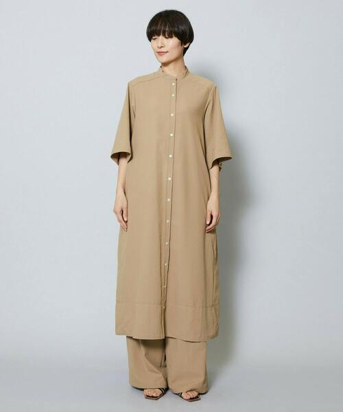 MOGA(モガ)の「ブロードエアフローハーフスリーブシャツワンピース(ワンピース・レディース・ベージュ・2)」の20枚目の写真