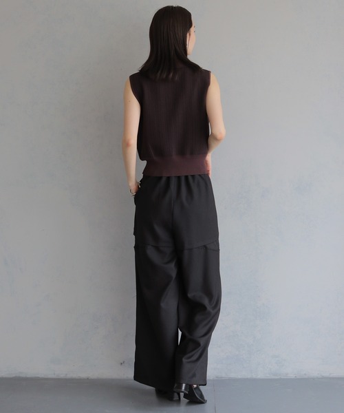 &g'aime(アンジェム)の「【&g'aime】ジャガードポロベスト JACQUARD POLO VEST(ベスト・レディース・グレー/ブラウン/ブラック・FREE)」の20枚目の写真