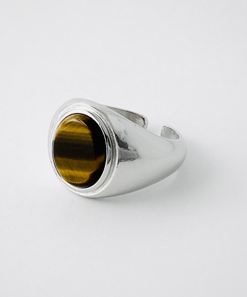 NOEL（ノエル）の「Tiger Eye Ring #290　フリーサイズリング（リング・メンズ・シルバー・FREE）」の2枚目の写真