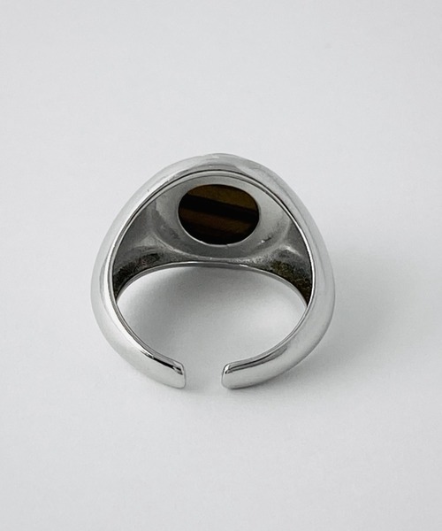 NOEL（ノエル）の「Tiger Eye Ring #290　フリーサイズリング（リング・メンズ・シルバー・FREE）」の4枚目の写真