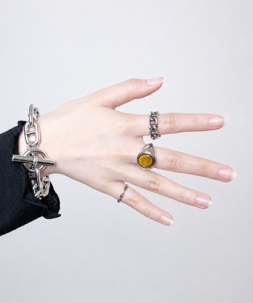 NOEL（ノエル）の「Tiger Eye Ring #290　フリーサイズリング（リング・メンズ・シルバー・FREE）」の9枚目の写真