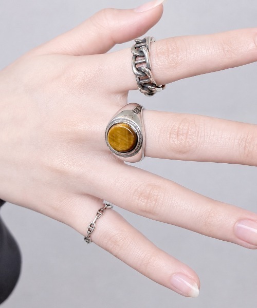 NOEL（ノエル）の「Tiger Eye Ring #290　フリーサイズリング（リング・メンズ・シルバー・FREE）」の10枚目の写真