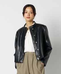 SYNTHETIC LEATHER RIDERS JACKET / シンセティックレザー ライダースジャケット