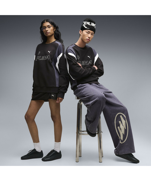PUMA(プーマ)の「PUMA プーマ ユニセックス フューチャー プーマ アーカイブ リラックスド(スウェット・メンズ・アイボリー/ブラック・LARGE/SMALL/X-LARGE/MEDIUM)」の4枚目の写真