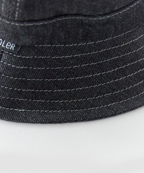 POLeR(ポーラー)の「POLeR/ポーラー DENIM BELL HAT デニム ベル型ハット ピスネーム コットン デイリー メンズ 2026年夏 夏服(ハット・メンズ・ブラック/ブルー・FREE)」の9枚目の写真