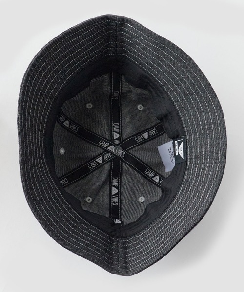 POLeR(ポーラー)の「POLeR/ポーラー DENIM BELL HAT デニム ベル型ハット ピスネーム コットン デイリー メンズ 2026年夏 夏服(ハット・メンズ・ブラック/ブルー・FREE)」の12枚目の写真