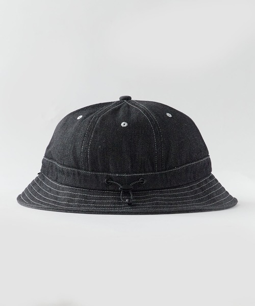 POLeR(ポーラー)の「POLeR/ポーラー DENIM BELL HAT デニム ベル型ハット ピスネーム コットン デイリー メンズ 2026年夏 夏服(ハット・メンズ・ブラック/ブルー・FREE)」の6枚目の写真