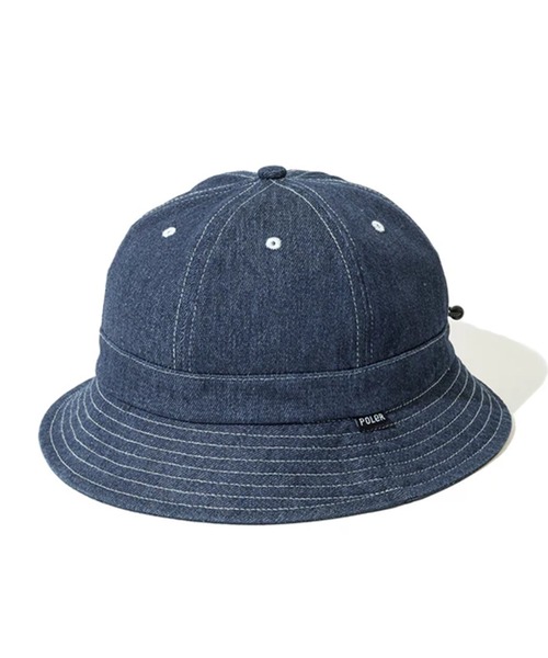 POLeR(ポーラー)の「POLeR/ポーラー DENIM BELL HAT デニム ベル型ハット ピスネーム コットン デイリー メンズ 2026年夏 夏服(ハット・メンズ・ブラック/ブルー・FREE)」の17枚目の写真