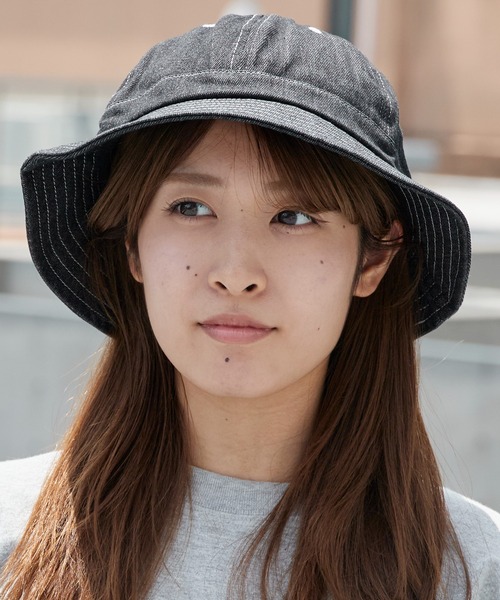 POLeR(ポーラー)の「POLeR/ポーラー DENIM BELL HAT デニム ベル型ハット ピスネーム コットン デイリー メンズ 2026年夏 夏服(ハット・メンズ・ブラック/ブルー・FREE)」の14枚目の写真