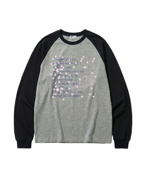 PAGESIISII(ページシシ)の「ランダムスタープリントセミオーバーフィットロングスリーブグレー(Tシャツ/カットソー・レディース・その他・MEDIUM)」の3枚目の写真