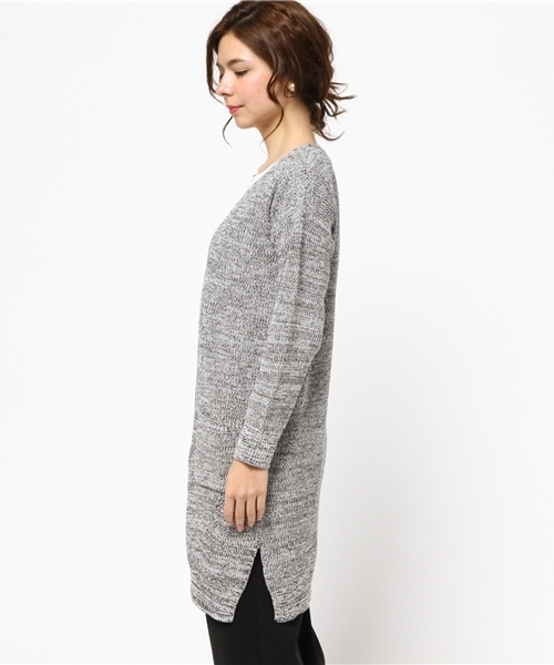 VENCEEXCHANGE（ヴァンスエクスチェンジ）の「畦ニットガウン           （カーディガン/ボレロ・レディース・ベージュ/その他35/オフホワイト/オリーブ/グレー/ネイビー・MEDIUM）」の12枚目の写真